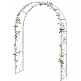 DanDiBo Ambiente Rosenbogen 150 cm Grau/Silber