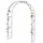 DanDiBo Ambiente Rosenbogen 150 cm Grau/Silber