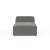 OTTO home Chaiselongue Polyester 1-Sitzer Grau