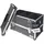 HMF Alu Werkzeugkoffer leer 2 Etagen schwarz 44 cm x 32,5 cm x 24 cm