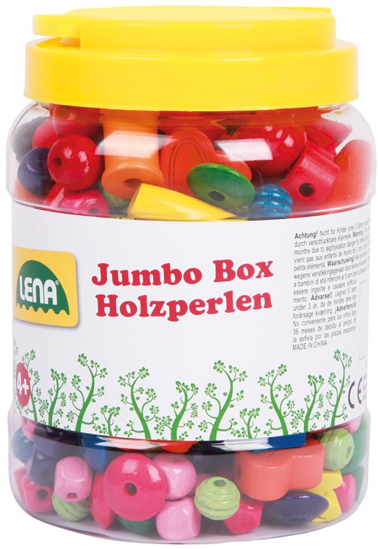 Holzperlen Jumbo Box In Bunt