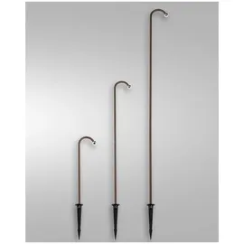 Fabas Luce LED Akkuleuchte Armanda Metall 3W 320lm inkl. Erdspieß rostbraun