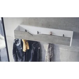 Vladon Garderobenpaneel Kolmio 83,5 x 12,5 x 21 cm Weiß