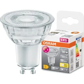 LEDVANCE Osram LED Reflektorlampe mit GU10 Sockel, Warmweiss (2700K), 4.50W, 3-stufig dimmbar per Klick, Glas Spot, Ersatz für 50W-Reflektorlampe, LED THREE STEP DIM PAR16