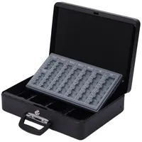 Relaxdays Abschließbare Geldkassette Schwarz