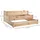 Outsunny Hochbeet 124 x 124 x 56 cm Beige