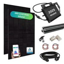 myvoltaics Balkonkraftwerk MyPfannendach bifazial 800 W inkl. Hoymiles Wechselrichter 800 W