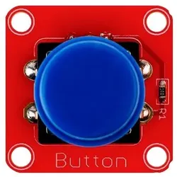 Elecrow Crowtail-Button 1.0, Momentanschalter, digital, Panel-Mount, inkl. JST-PH 2.0 3-Pin Kabel - Farbe: Blau