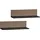 Schildmeyer Regalablage Ryker Schwarz 2 St. 60 x 17,3 x 15,7 cm