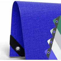Hago Allzweck-Abdeckplane 6,0x12m - 180g/m2 Blau UV-resistent, wasserfest, PE/PVC,