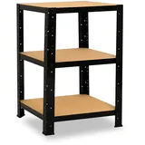 shelfplaza BLACK Schwerlastregal schwarz 3 Böden und 175 kg Traglast pro Boden