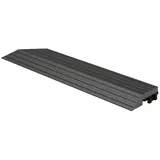 ML-DESIGN Terrassendielen WPC Abschlussleiste Abdeckleiste für WPC Bodenbelag Terrassenfliesen, Randabschlussleiste links Anthrazit 38x2x7,5 cm Eckleiste Umrandung
