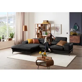 W.Schillig Eckcouch Mikrofaser 3-Sitzer Grau