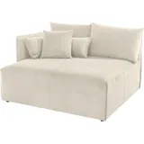 andas Ottomane »Nöre«, kurzes Lounge-Modul - zum Zusammenstellen, Breite 138 cm, Tiefe 128 cm beige