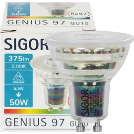 Sigor LED-Reflektorlampe GU10 2700K 5,5W 375lm
