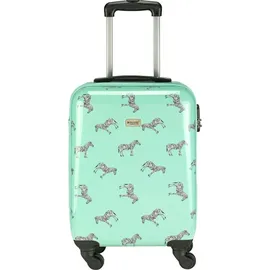 Princess Traveller Trendy Animal 4-Rollen Cabin 56 cm / 40 l mint/grün