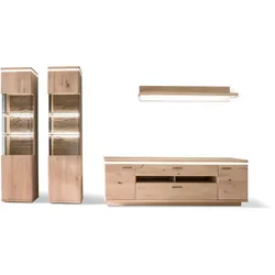 MCA Barcelona Wohnkombination 2 Holzwerkstoff/Bianco - Bianco