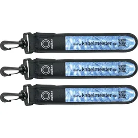 Kabelmeister (GA-K001B-3) Reflektierendes Band blau, 3er-Set