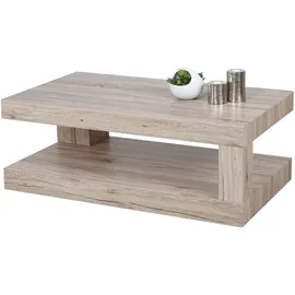 MCW Couchtisch MCS-A32, Wohnzimmertisch, 3D-Struktur 40x110x60cm ~ sanremo Eicheoptik