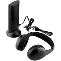 Operitacx Funk Kopfhörer 5-in-1 Kabellose Kopfhörer mit Mikrofon Kunststoff Klarer Stereo Sound für Tv und PC Homeoffice Nutzung
