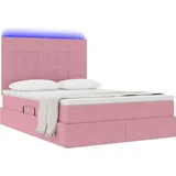 vidaXL Bett 140 x 200 cm Rosa