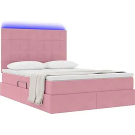 vidaXL Bett 140 x 200 cm Rosa
