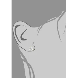 Amor Paar Ohrstecker AMOR "2013836", gold (gelbgoldfarben), Ohrringe, Damen, 8mm, Gelbgold 375, mit Zirkonia (synth.)