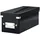 Leitz Click & Store WOW schmale Aufbewahrungsbox mit Decke, Box zur CD Aufbewahrung, als Geschenkbox oder für Zubehör im Haushalt und Büro, 84% recycelte Premium-Hartpappe, Schwarz, 60410095