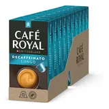 Café Royal Lungo Decaffeinato 100 Kapseln für Nespresso Kaffee Maschine - 4/10 Intensität - UTZ-zertifiziert Kaffeekapseln aus Aluminium