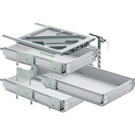 Hettich Container-Set Stahl 730 mm schwarz