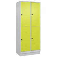 C+P Doppel-Garderobenschrank ""Classic Plus"", Abteilbreite 40 cm, mit Sockel,