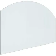 vidaXL Feuerschale, Feuerstelle Glasplatte Transparent 80 x 50 cm Glas,