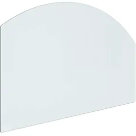 vidaXL Feuerschale, Feuerstelle Glasplatte Transparent 80 x 50 cm Glas,