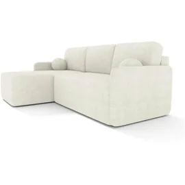Selsey Eckcouch mit Schlaffunktion 2-Sitzer Creme