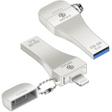 MFi-zertifizierter 256GB iPhone-USB-Stick iPhone-Foto-Stick iPhone-Memory-Stick iPad-Backup-Stick Lightning-USB-Stick iOS-USB-Flash-Laufwerk iPhone-Speicherstick Externer-Speicher-für-iPhone/iPad/PC