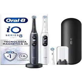 Oral-B iO Series 8 black onyx + 2. Handstück white alabaster + Aufsteckbürste