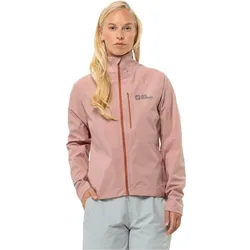 Jack Wolfskin Fahrrad-Regenjacke Gravex 2.5-Lagen (wasserdicht, winddicht) rosa Damen