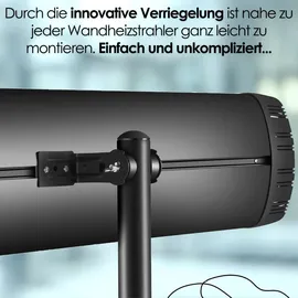 Echos Universalständer für Heizstrahler | Ständer für Heizstrahler | Mobiler Ständer | Dreibeinständer | Tripod Ständer | Teleskop Dreibein ...