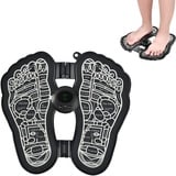 MediLab Reflexology EMS FootMassager Pad,Elektrisches EMS Fußmassagegerät,USB-Aufladung Fußmassage Pad,EMS Fussmassagegerät,Faltbare Tragbare Massage-Fußmatte,6 Modi,9 Einstellbare Frequenzen