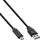InLine USB 2.0 Kabel, USB-C Stecker an A Stecker, schwarz, 5m