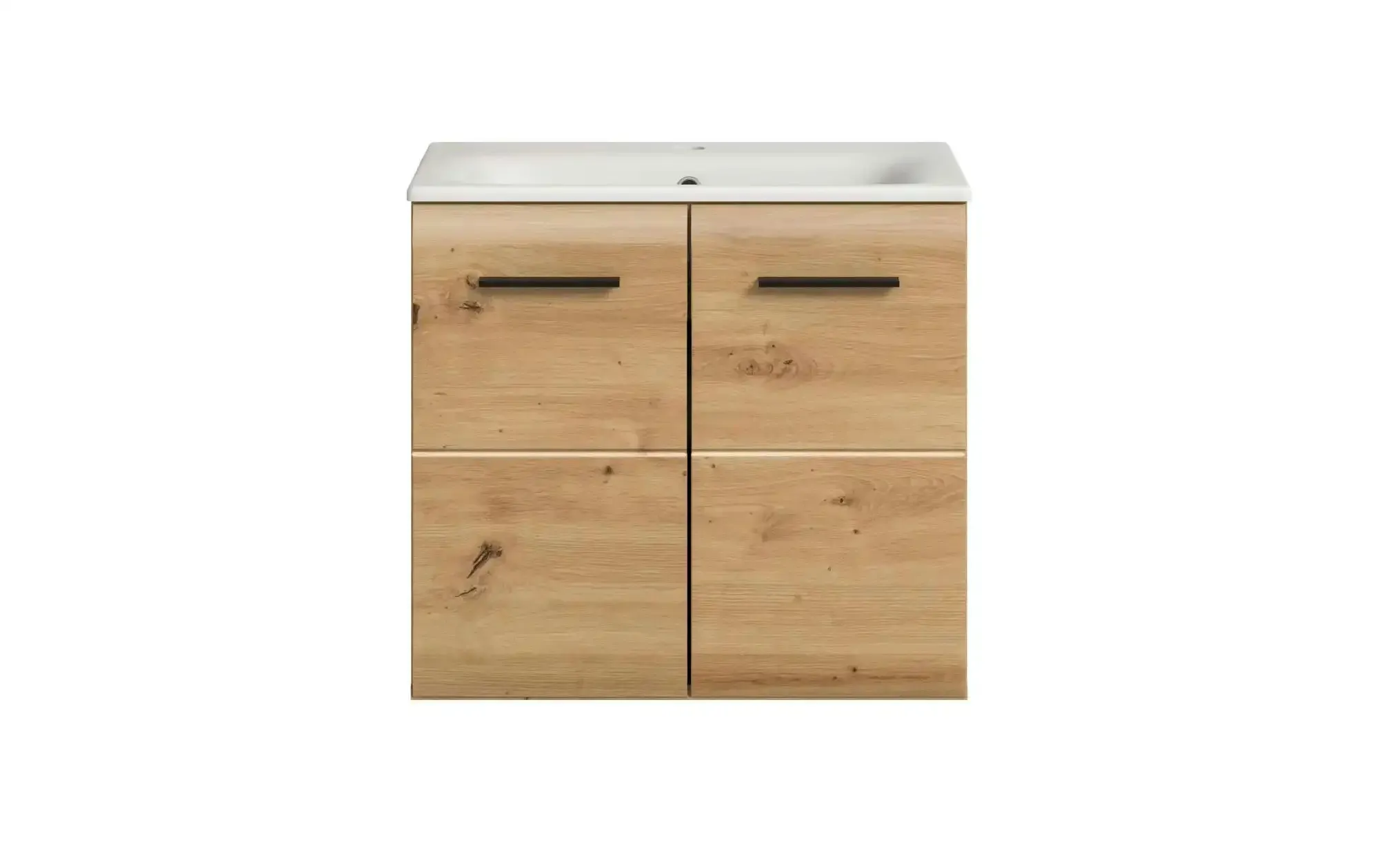 Waschtisch inkl. Waschbecken  Igelsbachsee , holzfarben , Maße (cm): B: 60 H: 55