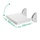 RIDDER Duschklappsitz Max weiß Sitzfläche 36 x 25 cm Belastbar bis maximal 125 kg