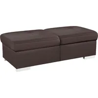 exxpo - sofa fashion Hocker Spring Bankhocker Kunstleder 140 x 44 x 67 cm Braun