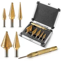 STAHLWERK HSS Stufenbohrer Set 6 Teile mit TiN-Beschichtung