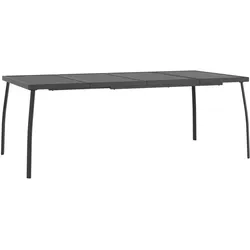 vidaXL Gartentisch Anthrazit 200x100x72 cm Stahlgitter