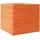 vidaXL Pflanzkübel Wachsbraun 50x50x45,5 cm Massivholz Kiefer