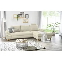 furn.design Ecksofa Struktur-Stoff 284 cm Beige