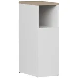 Vicco Nachttisch Enton, Weiß/Sonoma, 20 x 59.5 cm mit 1 Tür