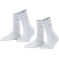 Esprit Damen Socken im Pack - Vorteilspack, Kurzsocken, einfarbig Weiß 39-42 Pack
