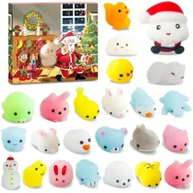 Siehe Bilder Adventskalender 2024 Weihnachts Mochi Squishies Countdown